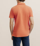 Polo piqué orange foncé - IZAC