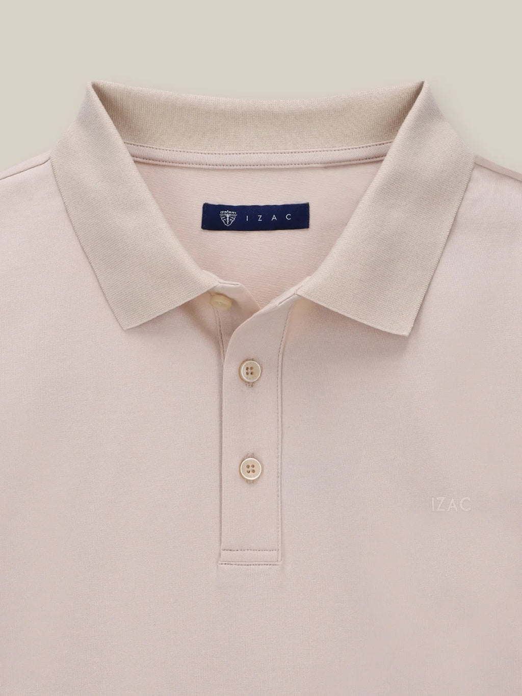 Polo boutonné beige - IZAC