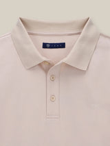 Polo boutonné beige - IZAC