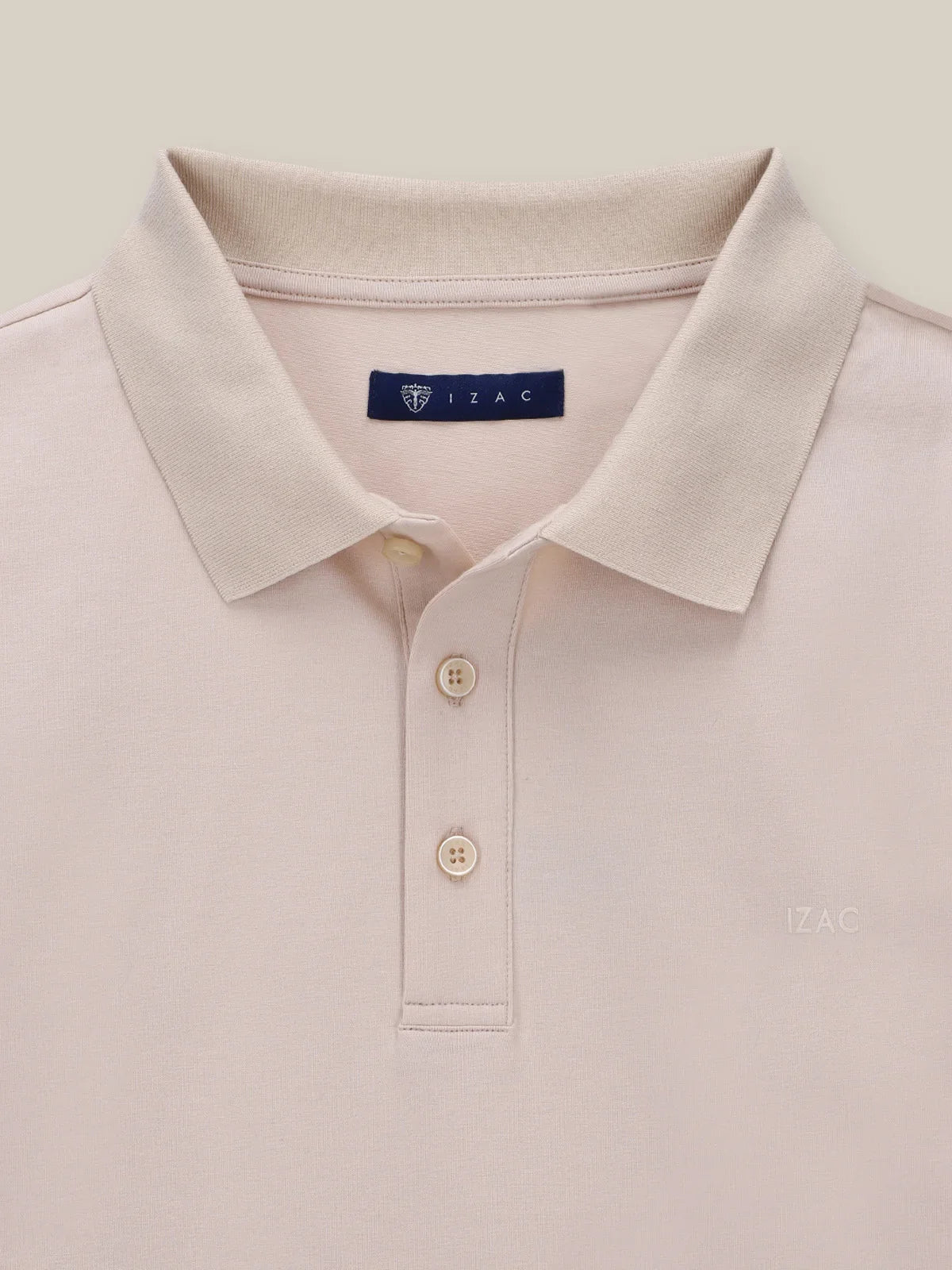 Polo boutonné beige - IZAC