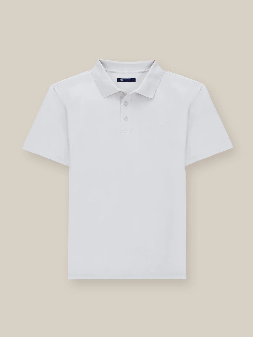 Polo boutonné blanc - IZAC