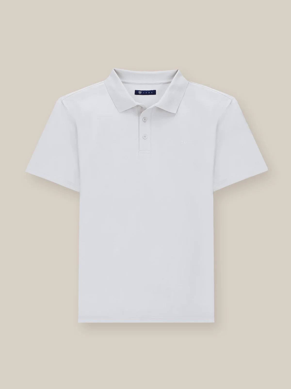 Polo boutonné blanc - IZAC