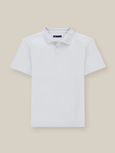 Polo boutonné blanc - IZAC