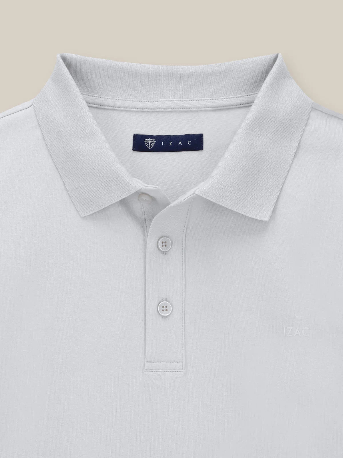 Polo boutonné blanc - IZAC