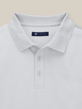 Polo boutonné blanc - IZAC