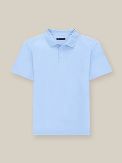Polo boutonné ciel - IZAC