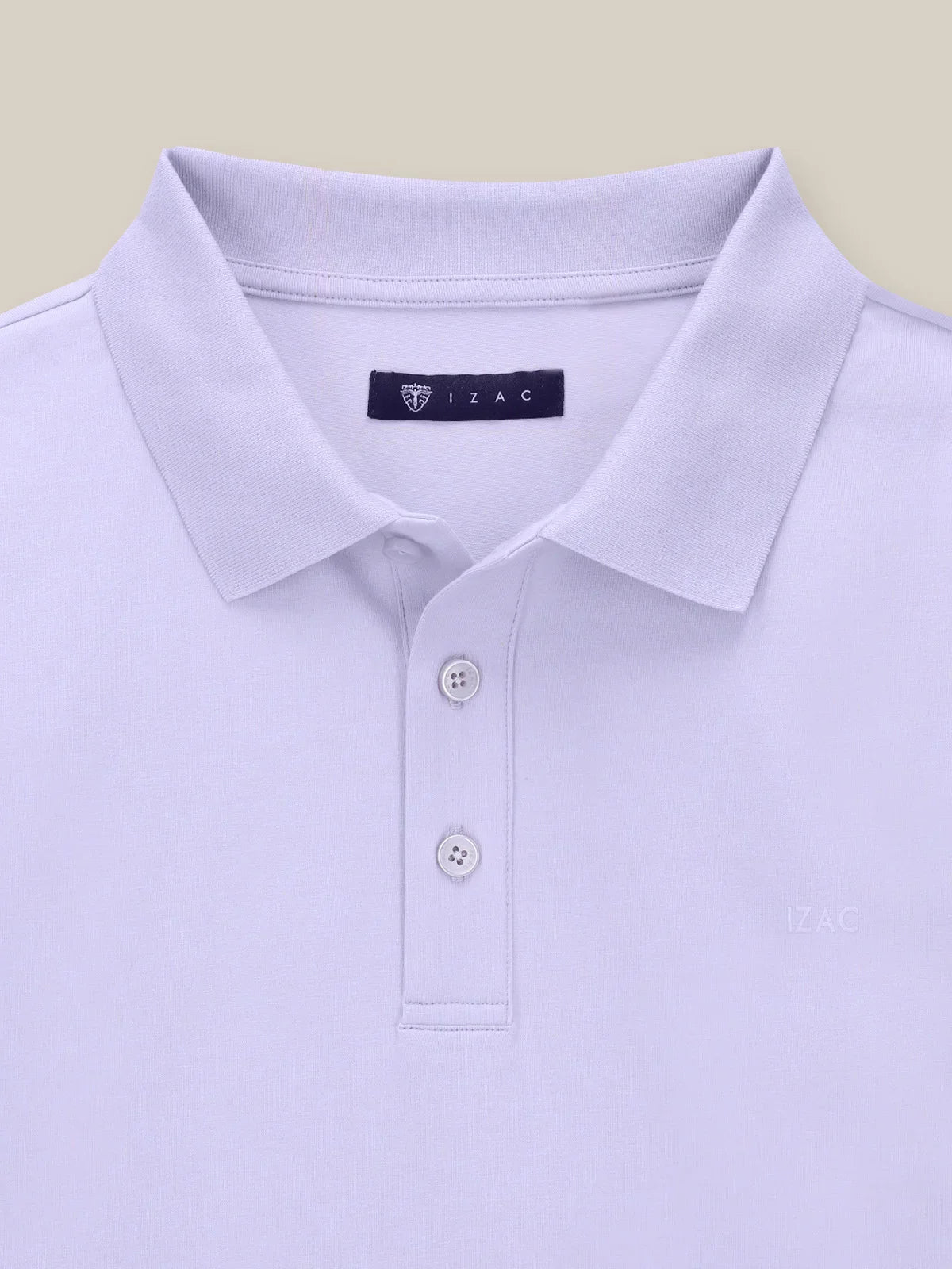 Polo boutonné parme - IZAC