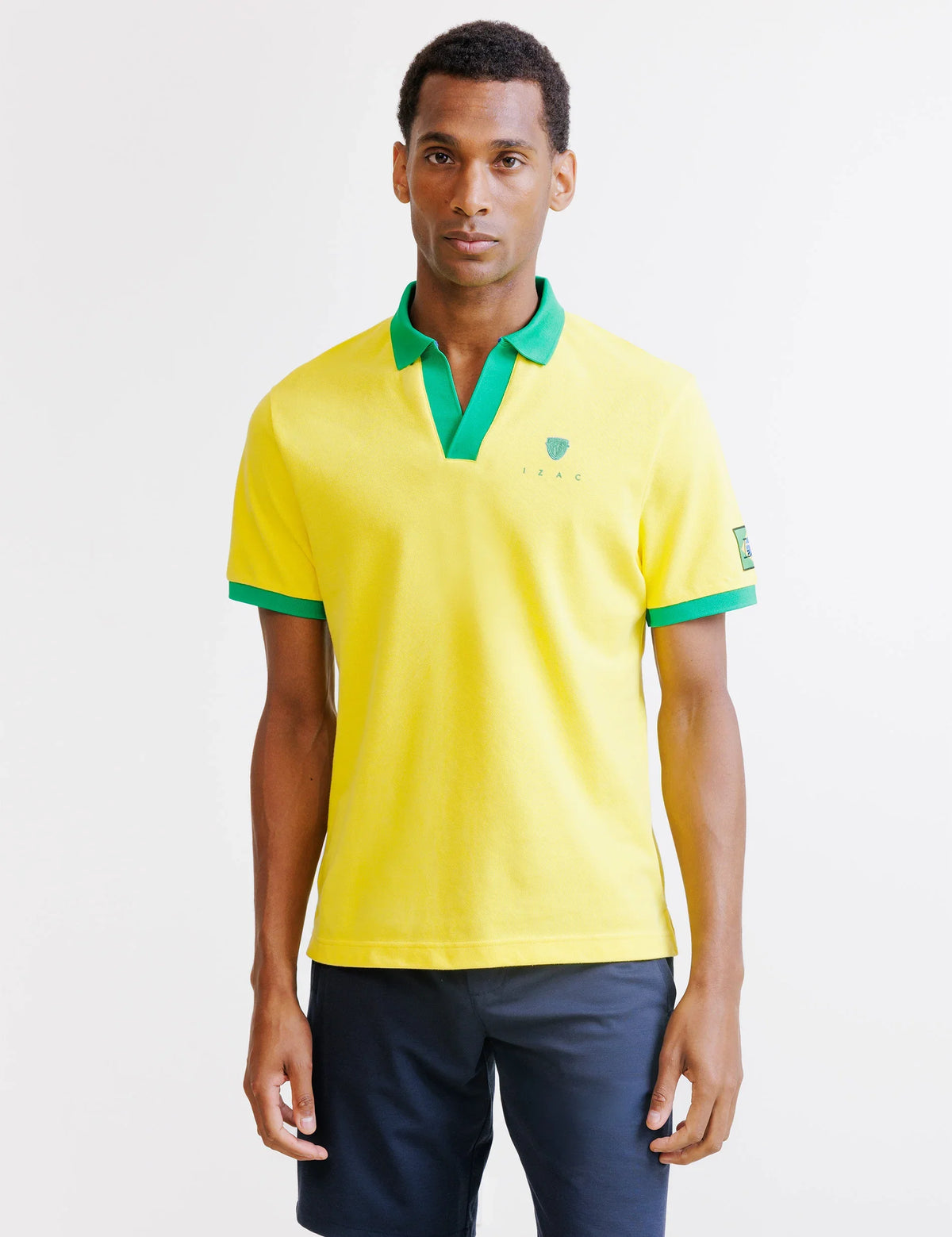 Polo jaune piqué - Brésil - IZAC