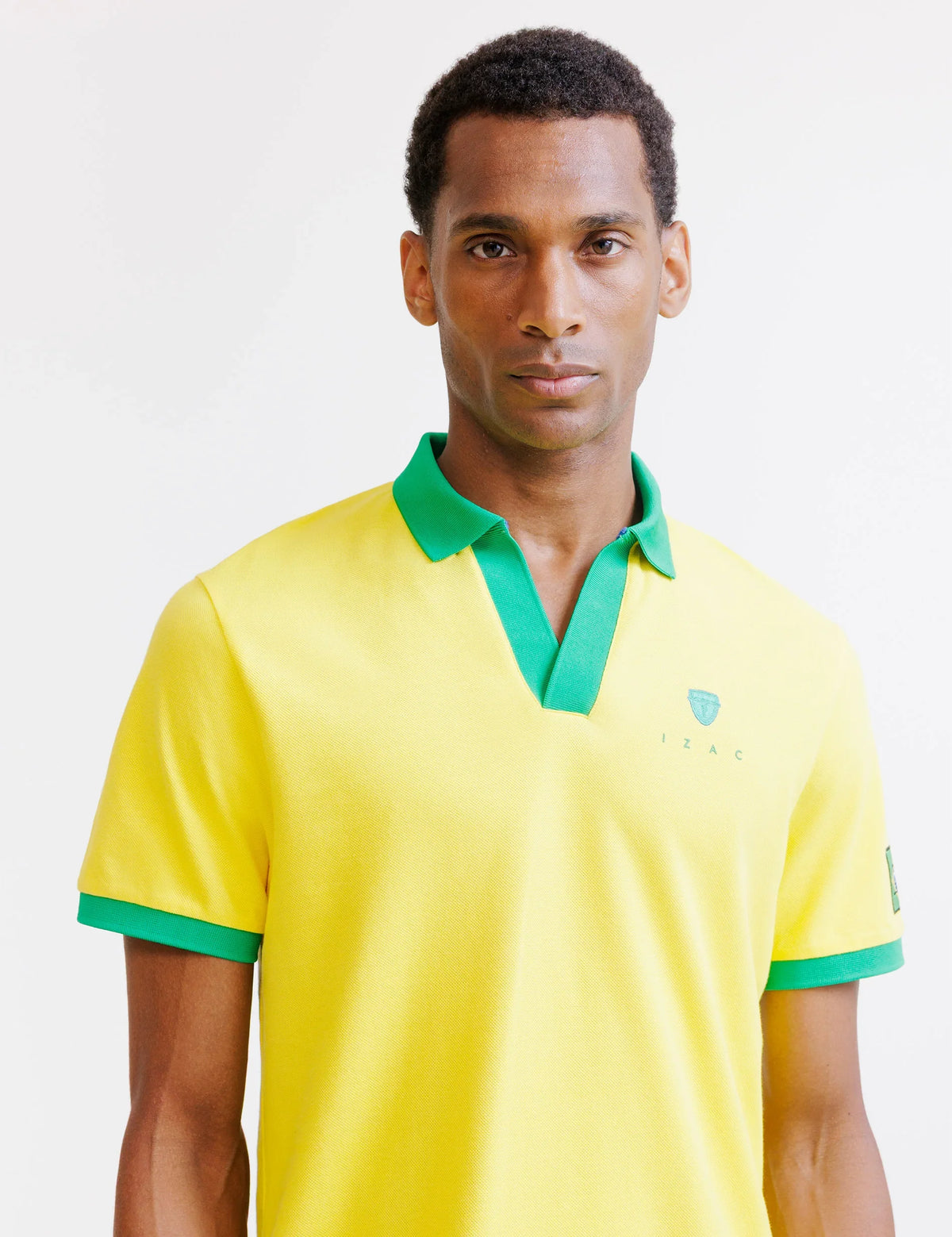 Polo jaune piqué - Brésil - IZAC