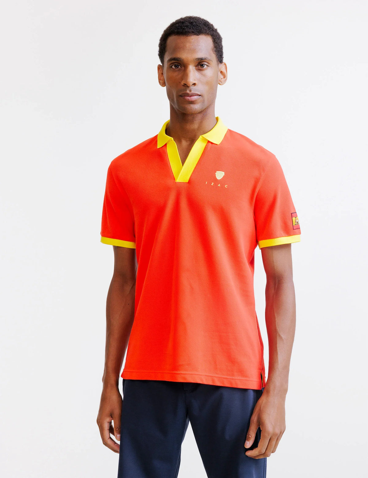 Polo rouge piqué - Espagne - IZAC