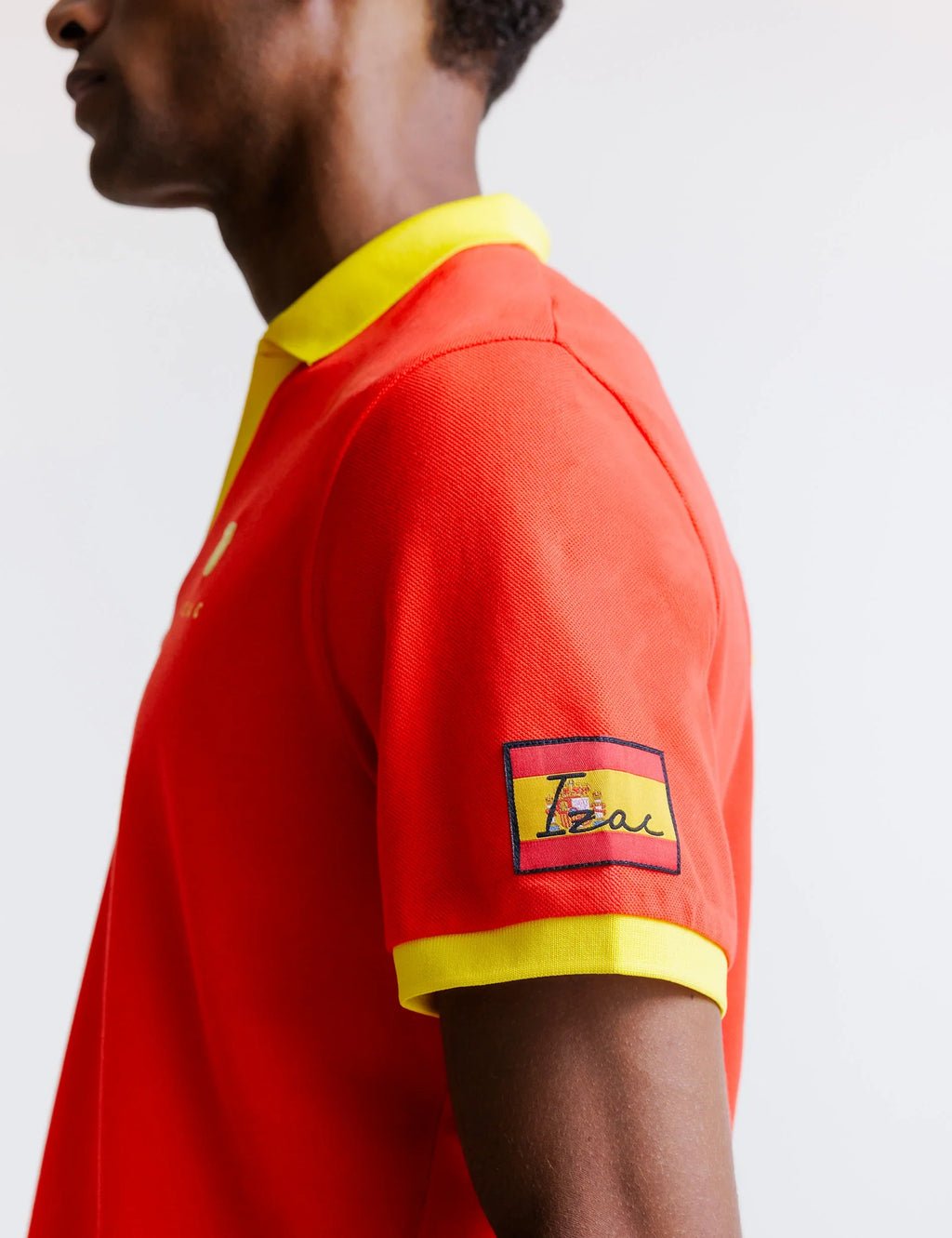 Polo rouge piqué - Espagne - IZAC
