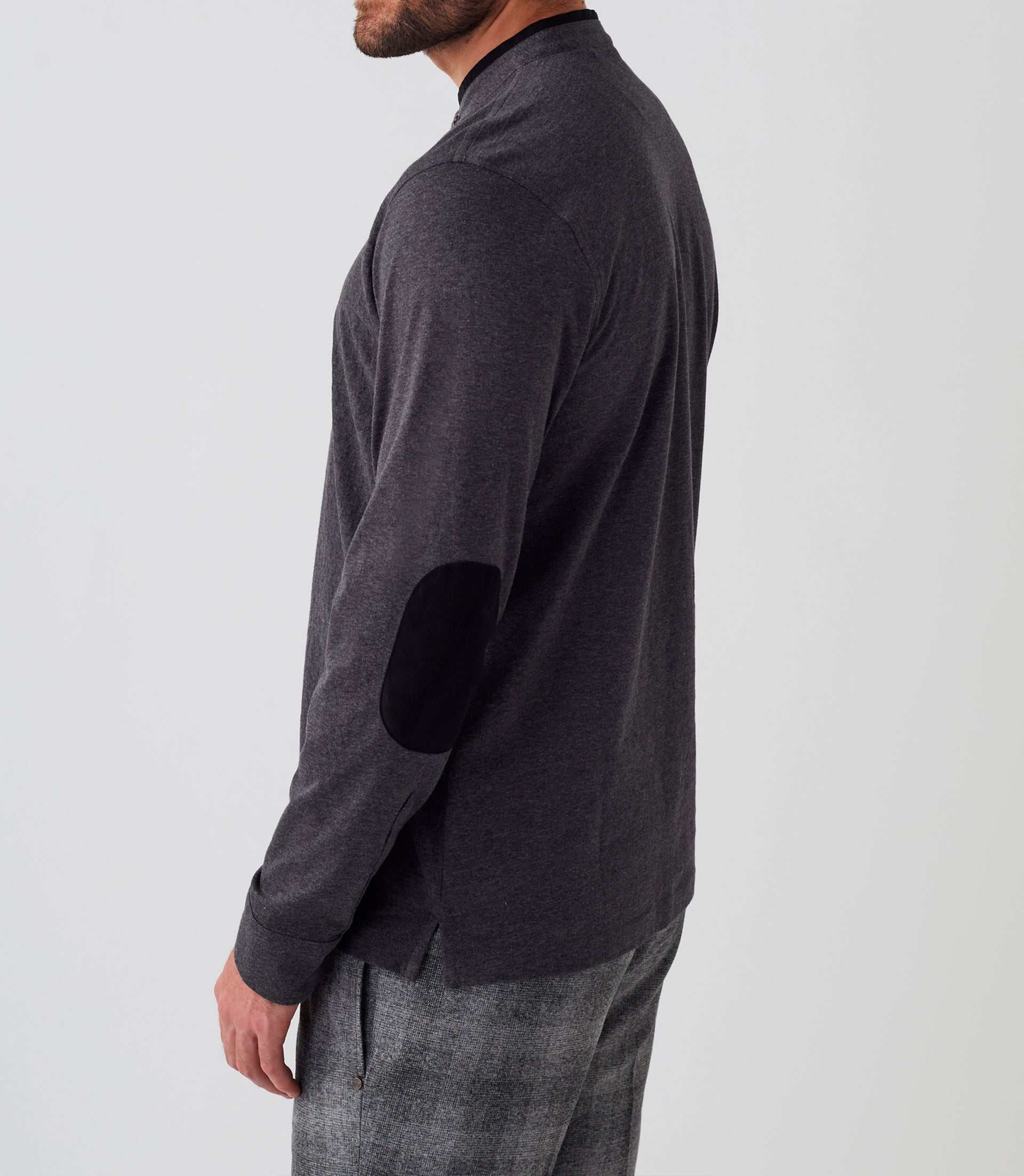 Polo manches longues anthracite "Darko" - IZAC