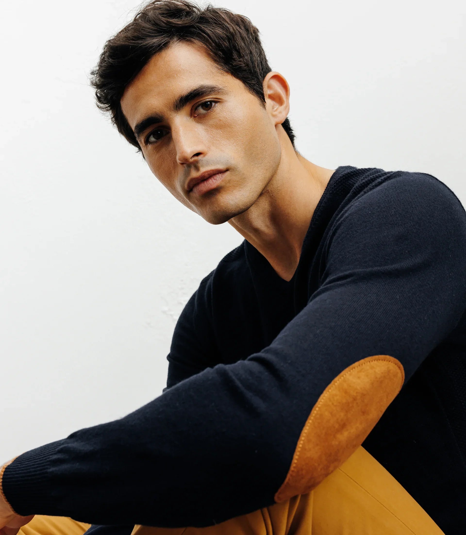 Pull col V marine - IZAC