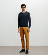 Pull col V marine - IZAC