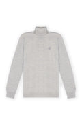 Pull col roulé gris chiné - IZAC