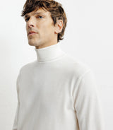 Pull col roulé en mérinos ecru - IZAC