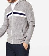 Sweat pull zippé gris chiné "Nikos" - IZAC