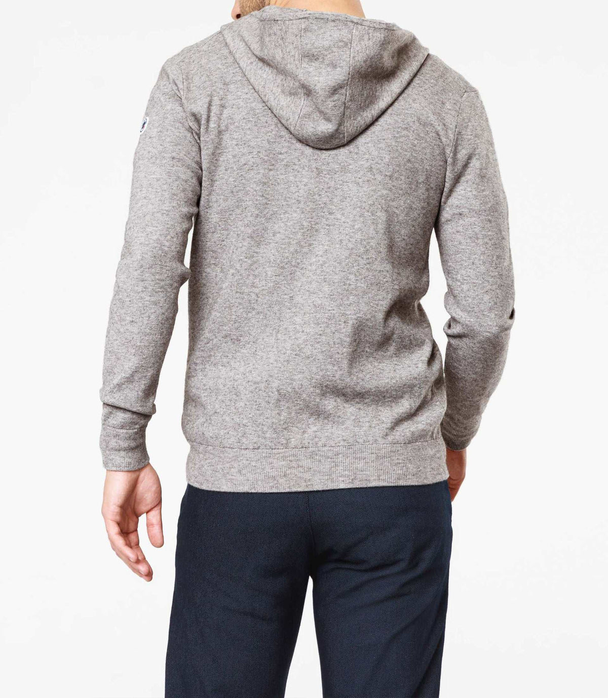 Sweat pull zippé gris chiné "Nikos" - IZAC