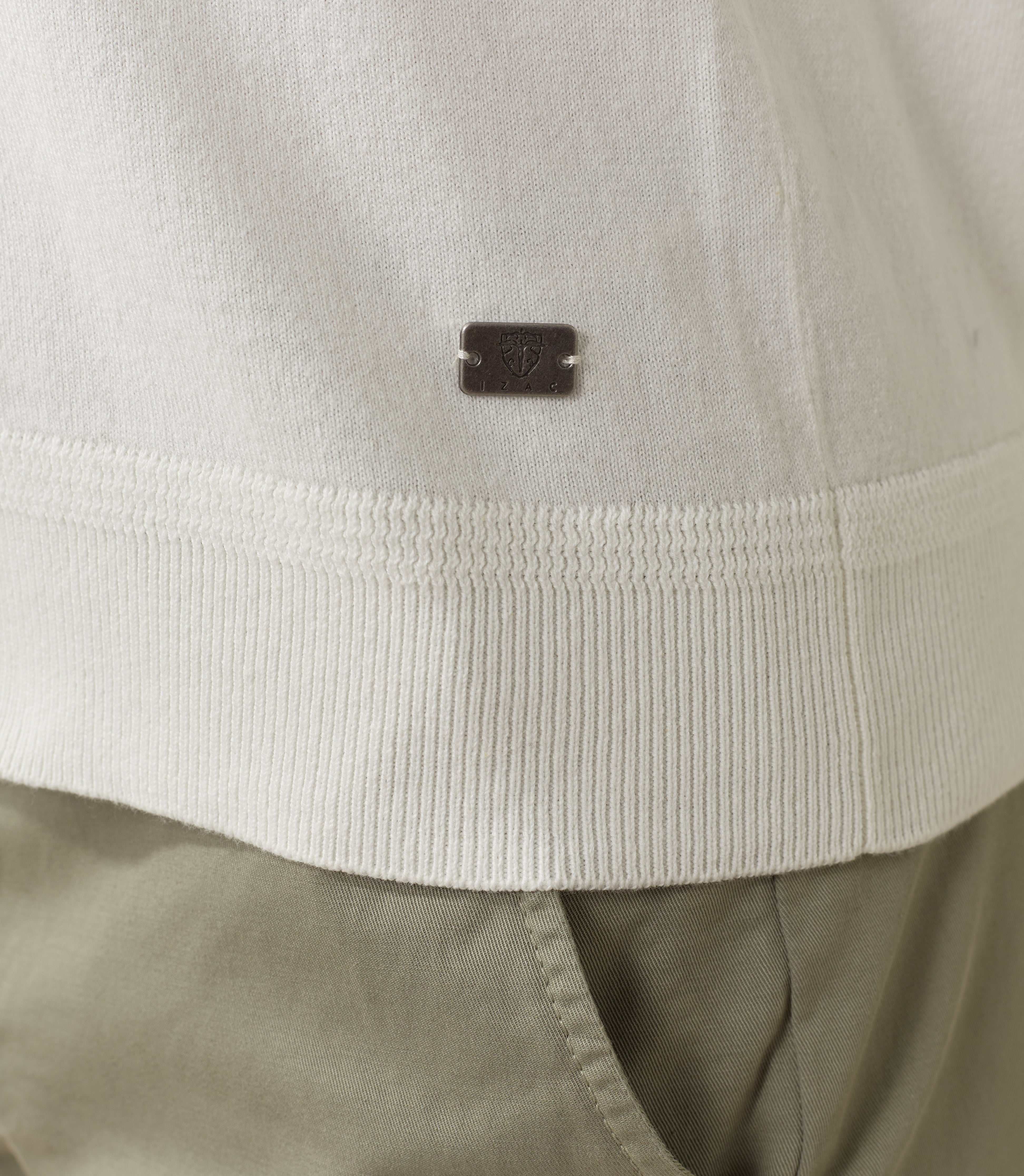 Pull col rond blanc "Felix" - IZAC