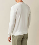 Pull col rond blanc "Felix" - IZAC