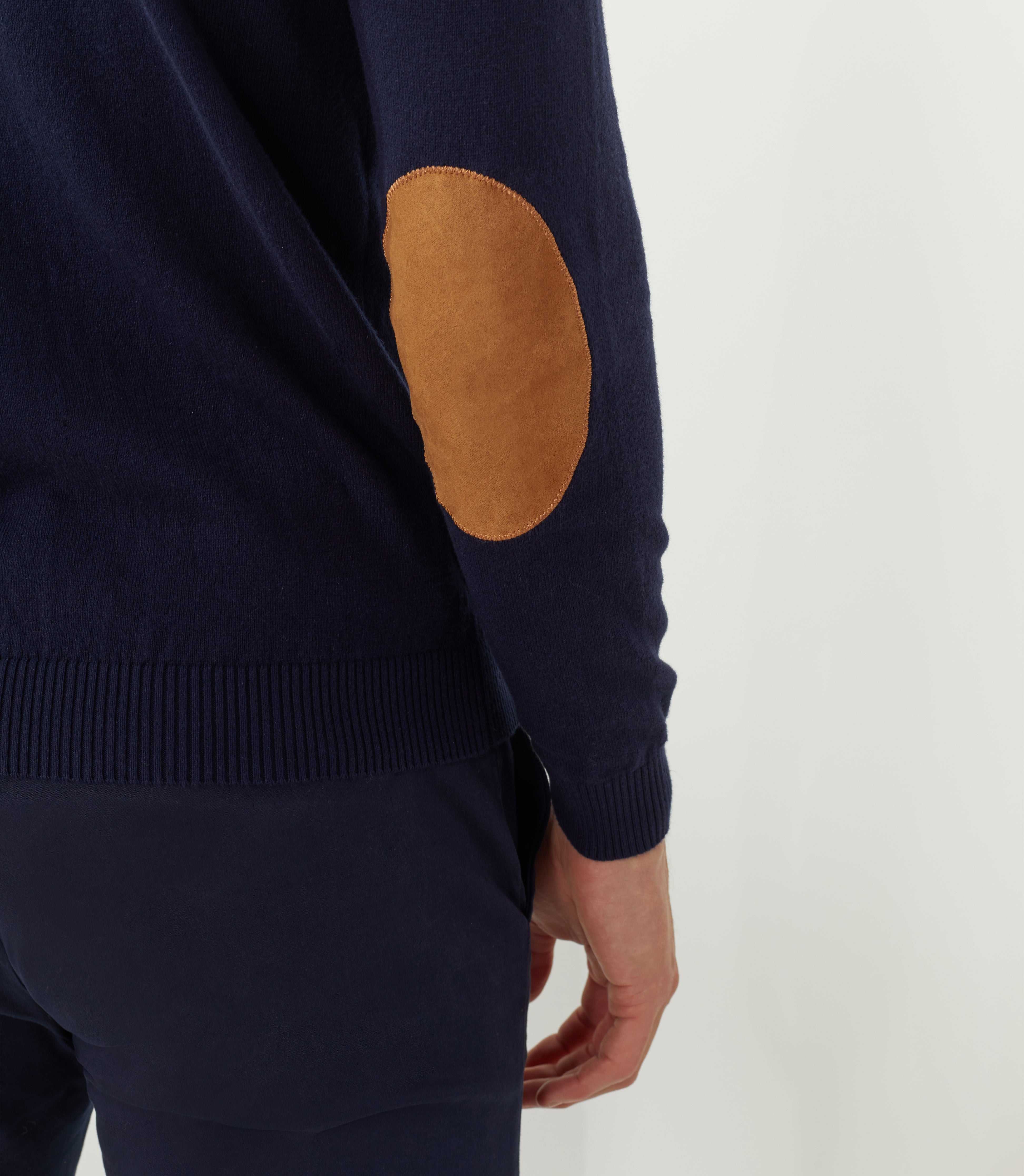 Pull col rond marine "Flavi" - IZAC