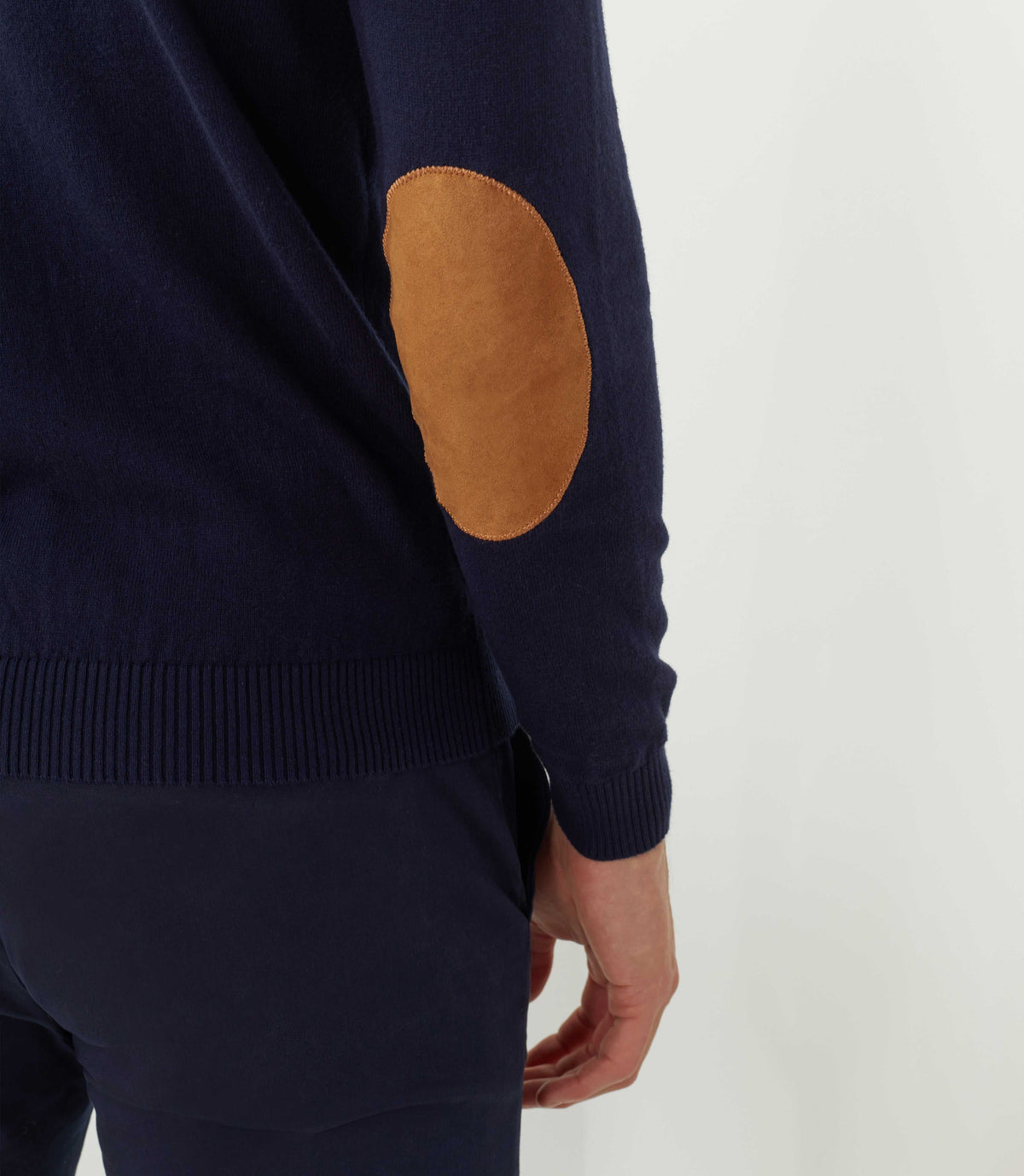 Pull col rond marine "Flavi" - IZAC