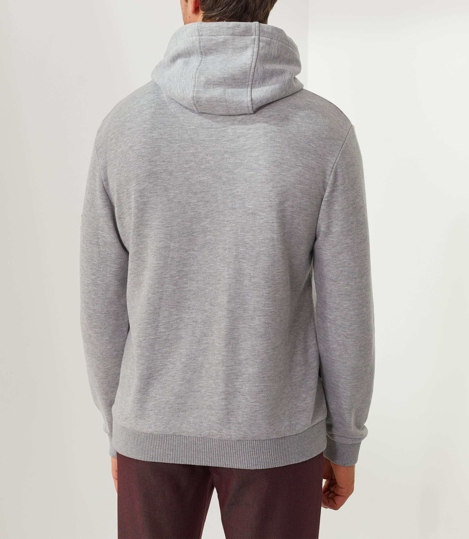 Sweat à capuche gris - chine "Swflorin" - IZAC