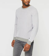 Pull col rond taupe "Damian" - IZAC