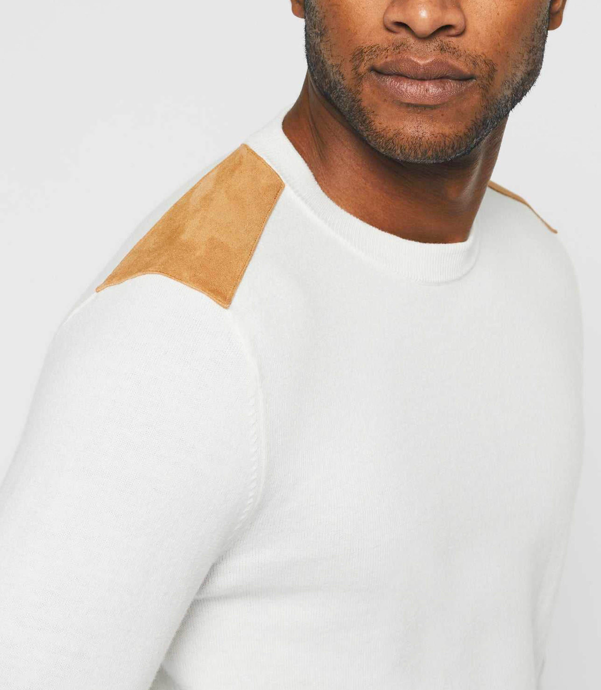 Pull col rond écru "Dewey" - IZAC