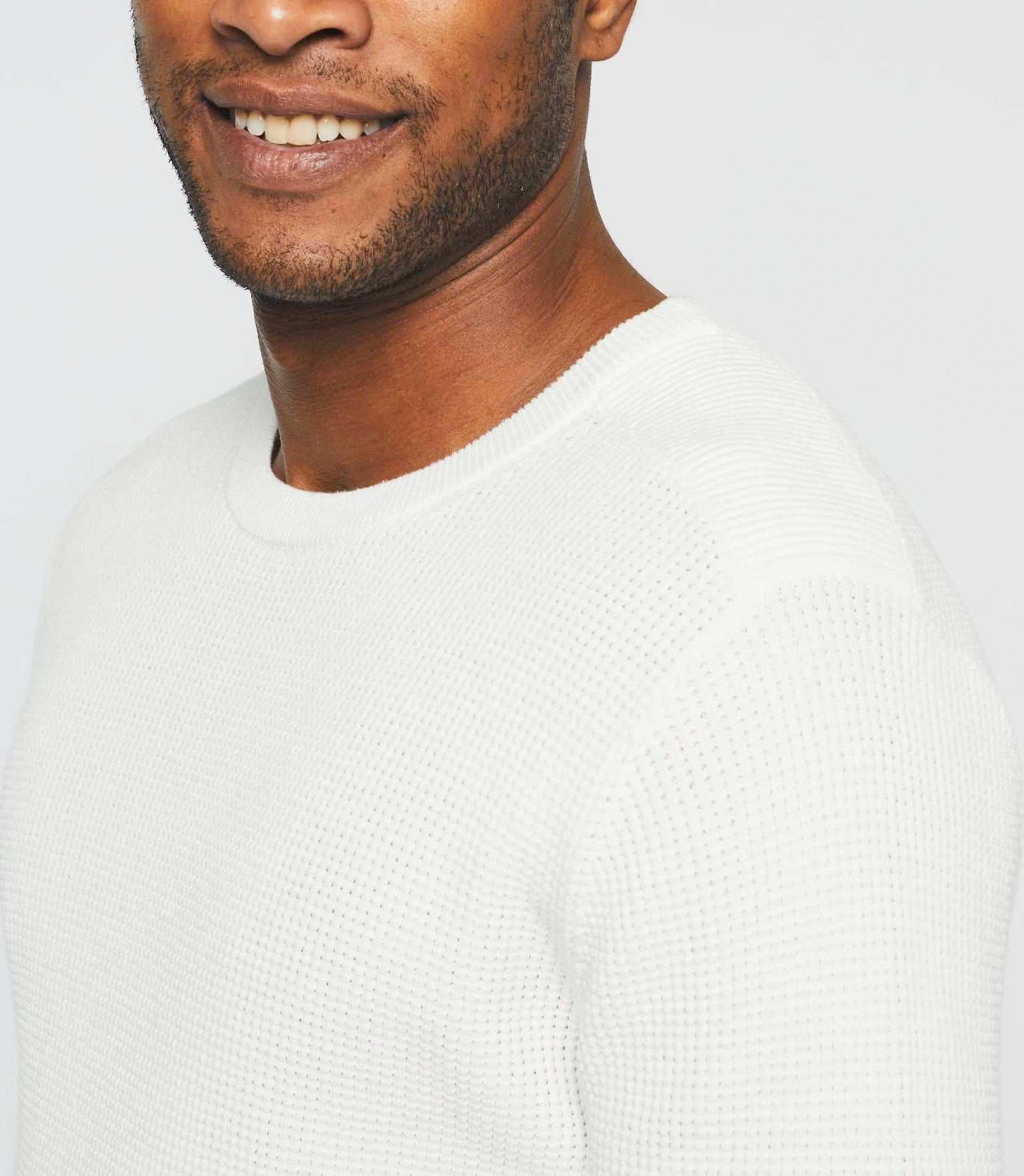 Pull col rond écru "Django" - IZAC