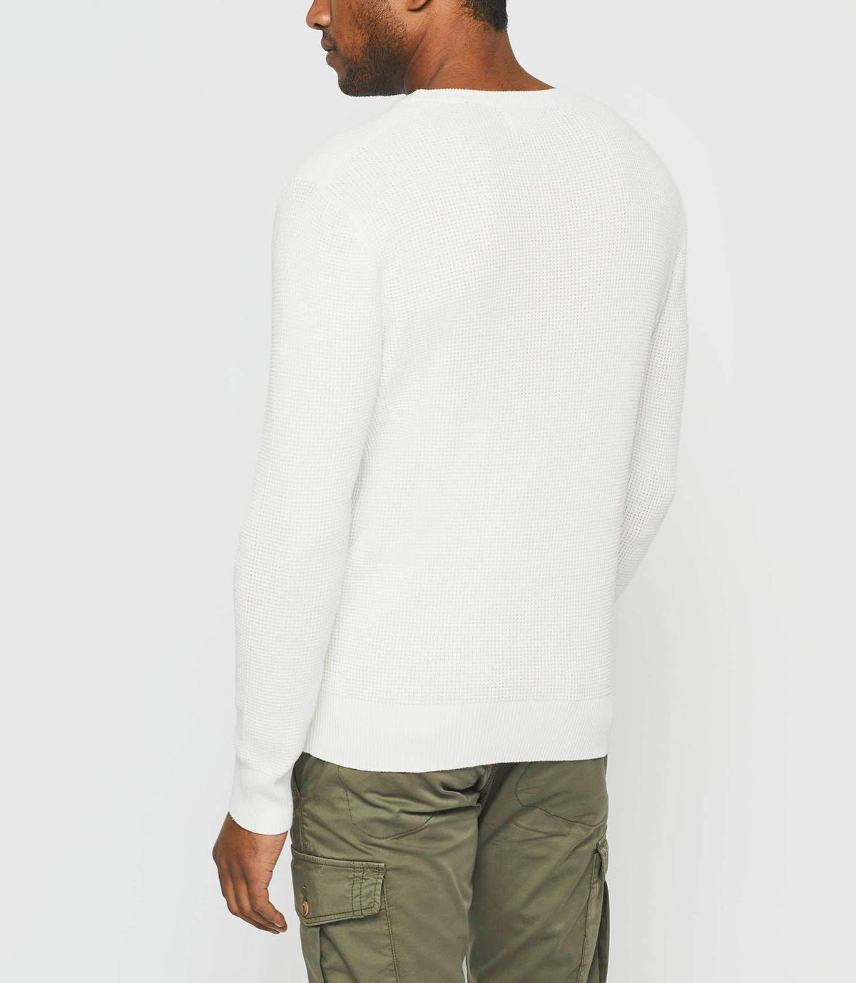 Pull col rond écru "Django" - IZAC