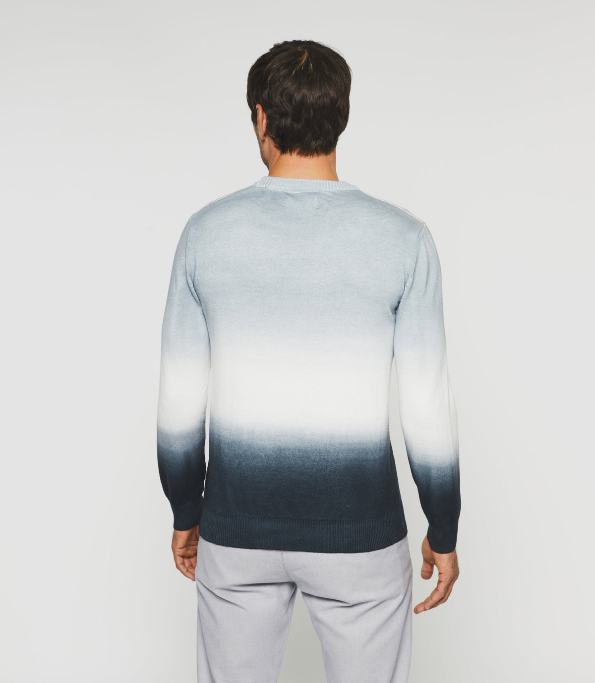 Pull col rond dégradé gris "Droguo" - IZAC