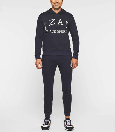 Sweat à capuche marine "Swdenis" - IZAC