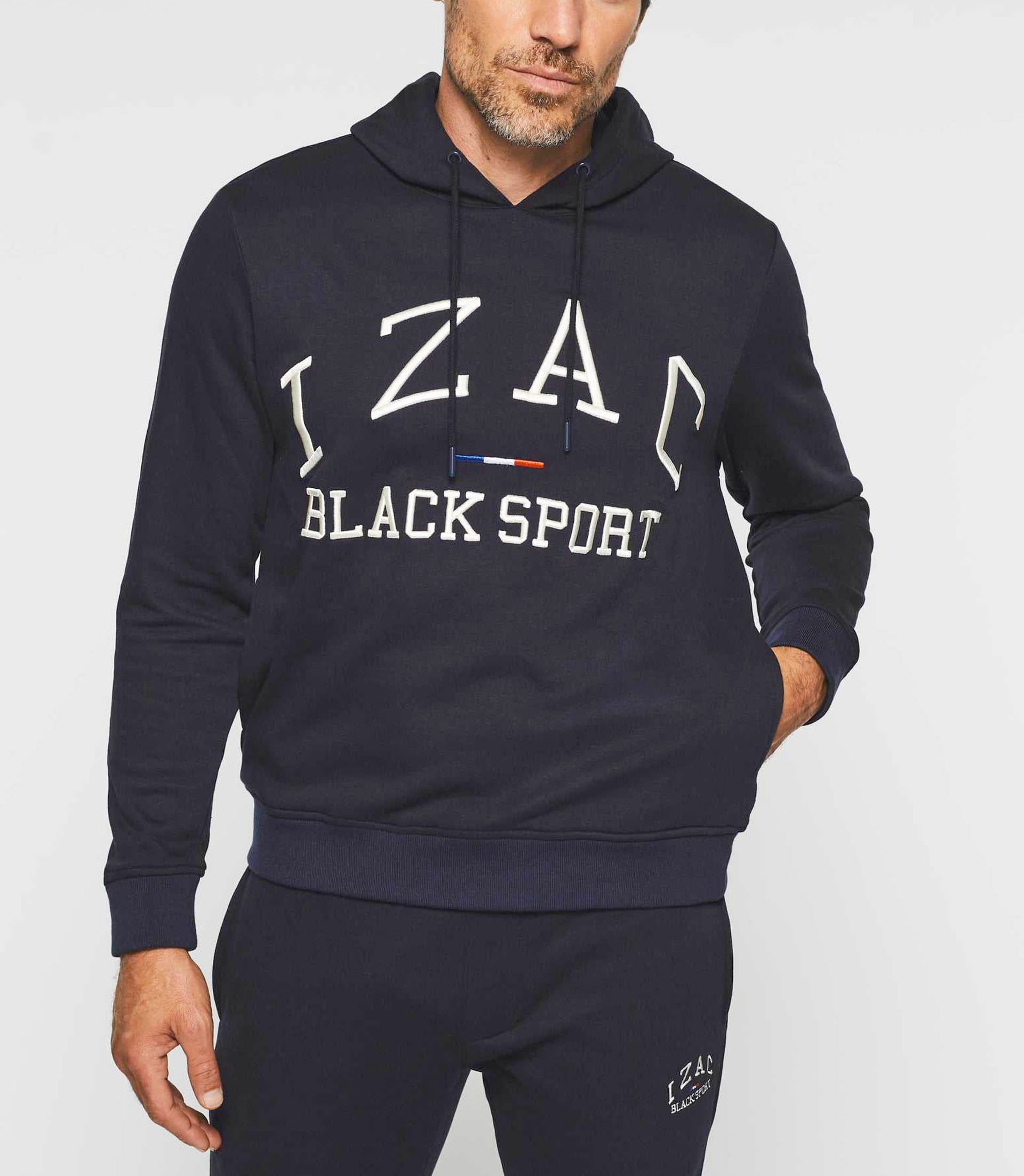 Sweat à capuche marine "Swdenis" - IZAC