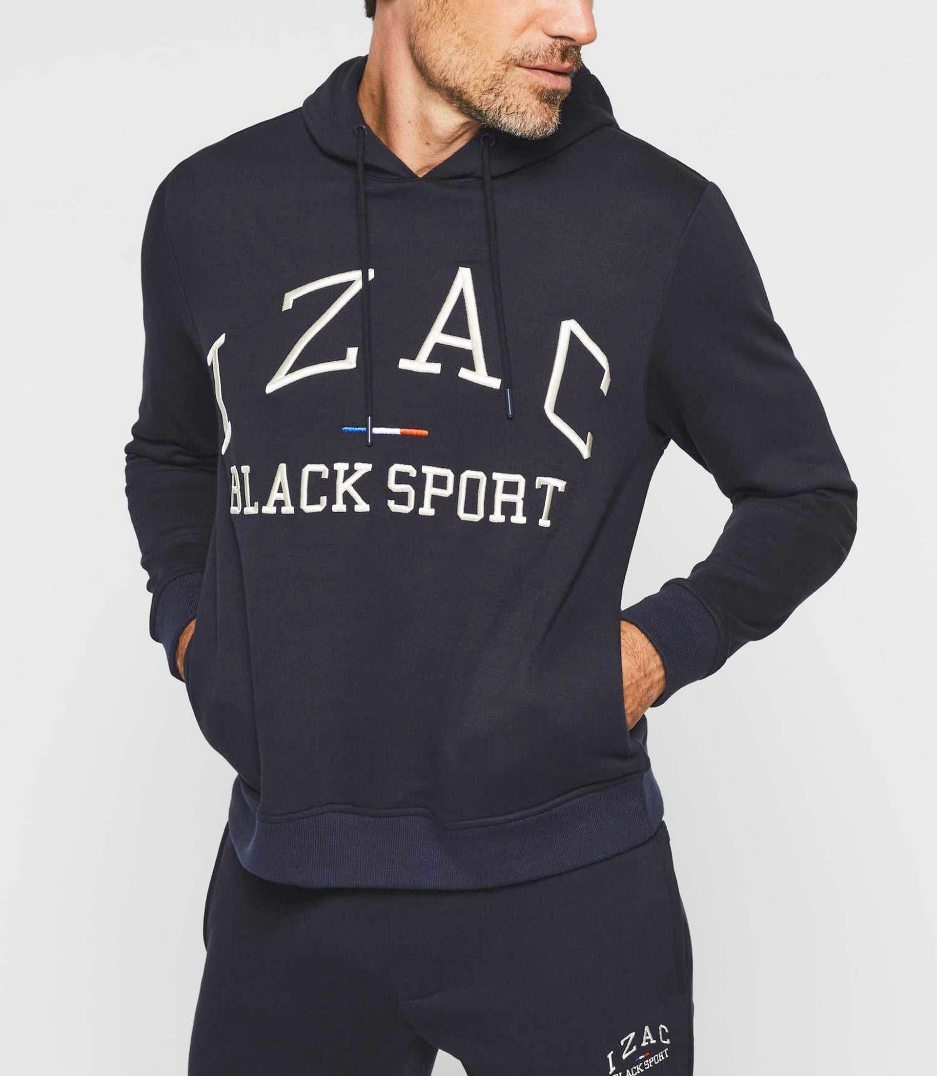 Sweat à capuche marine "Swdenis" - IZAC