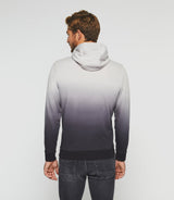 Sweat à capuche dégradé noir et gris "Swdidie" - IZAC