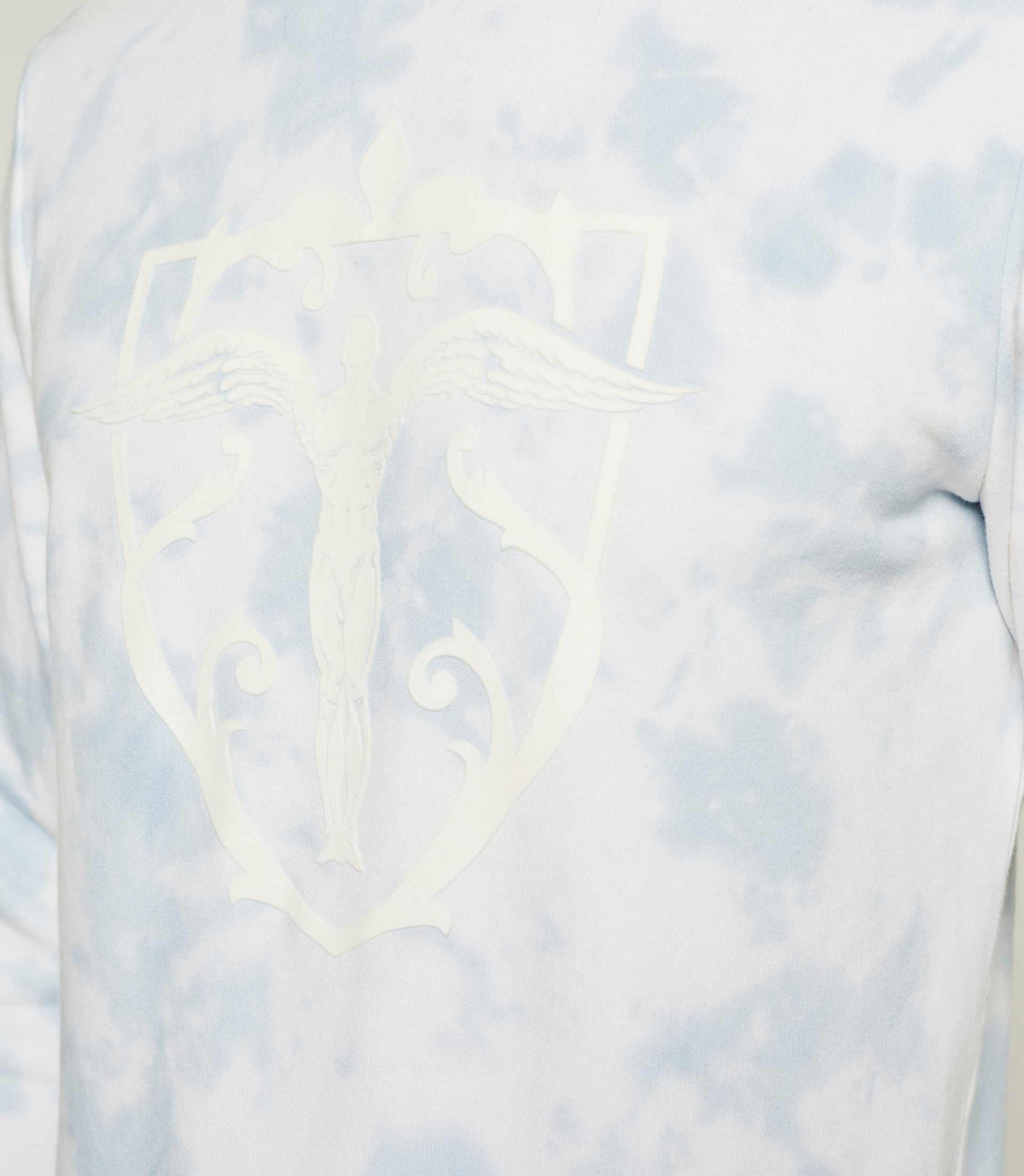 Sweat tie & dye bleu et blanc "Swdinis" - IZAC