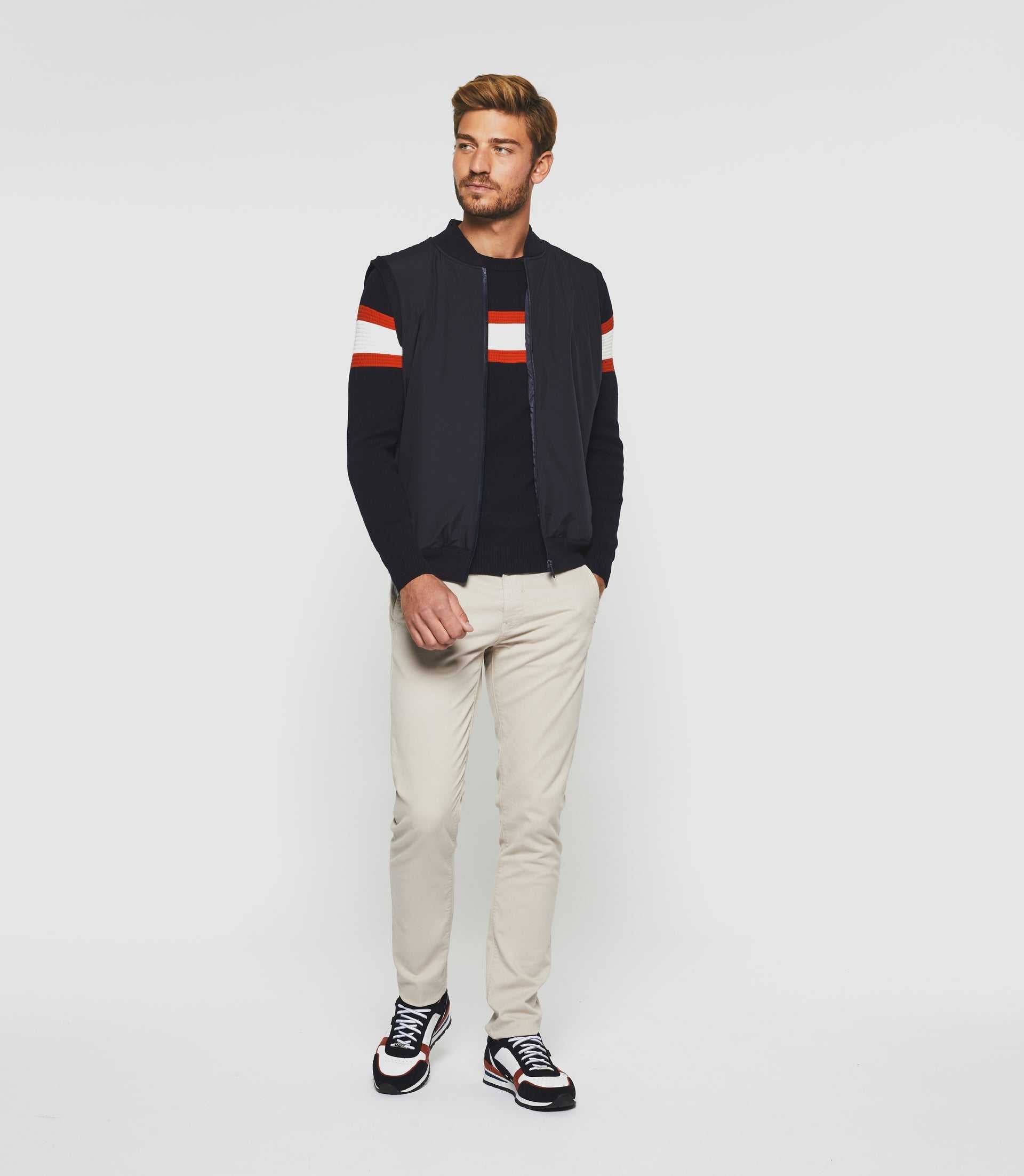 Veste zippée sans manches marine "Swdjibrill" - IZAC