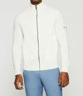 Gilet zippé col montant écru DAN - IZAC