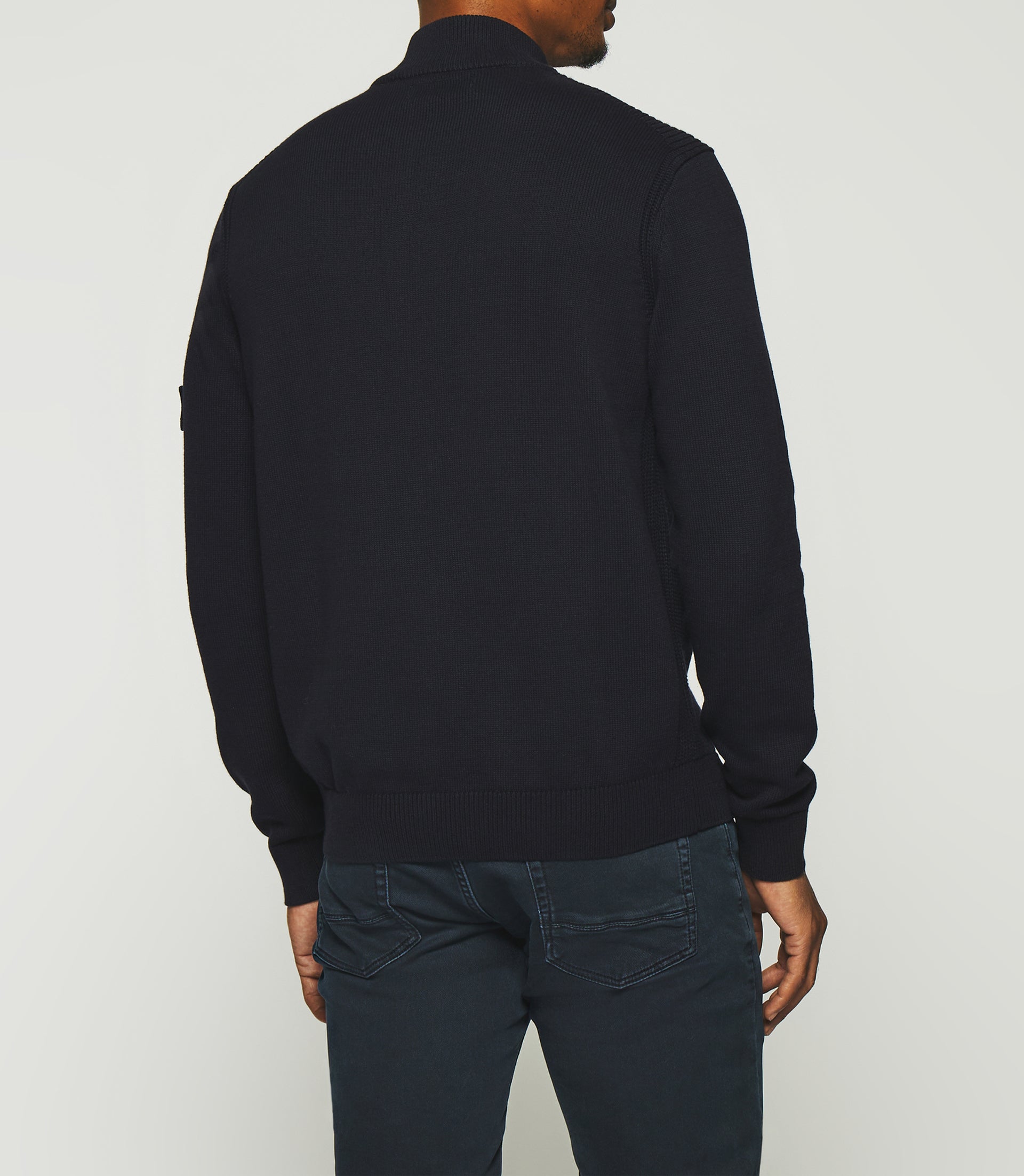 Gilet zippé col montant marine DAN - IZAC