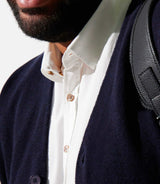 Gilet sans manches en maille marine DIVINBT - IZAC