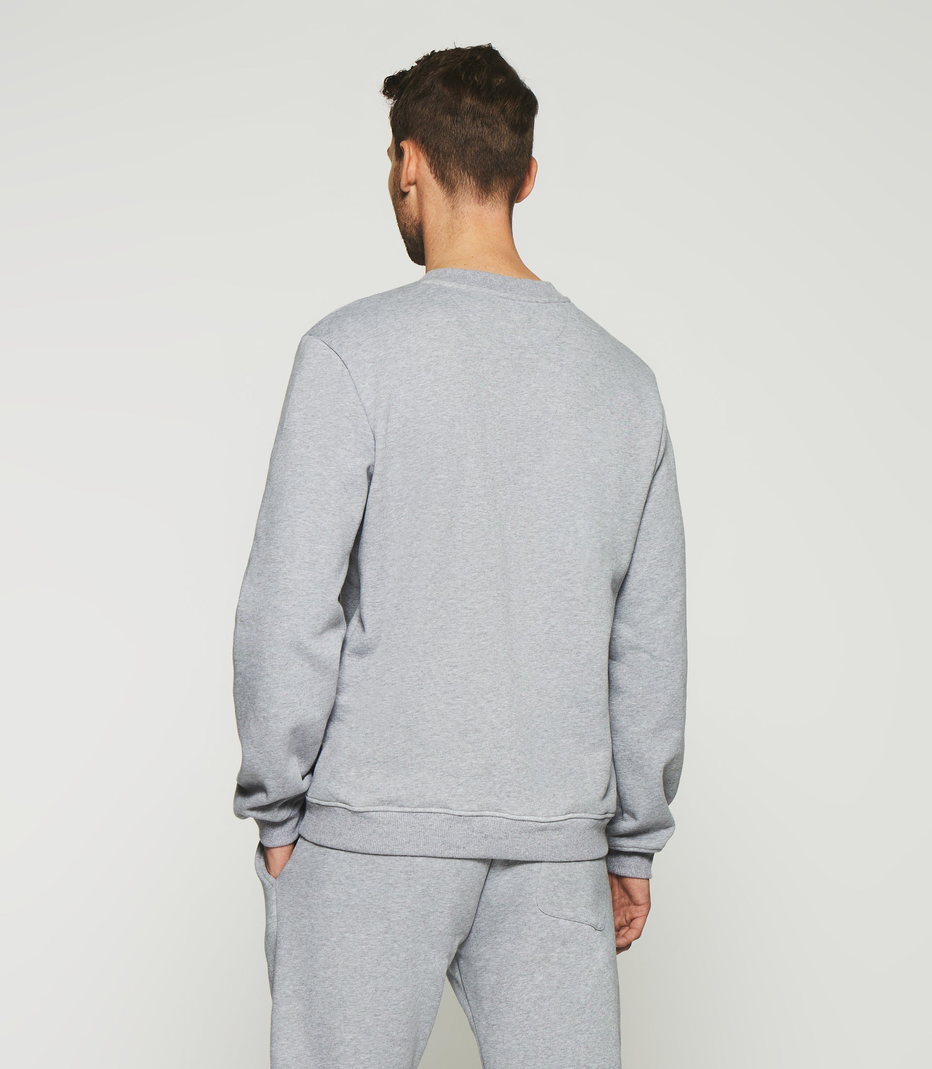 Sweat avec logo gris chiné SWDEVON - IZAC