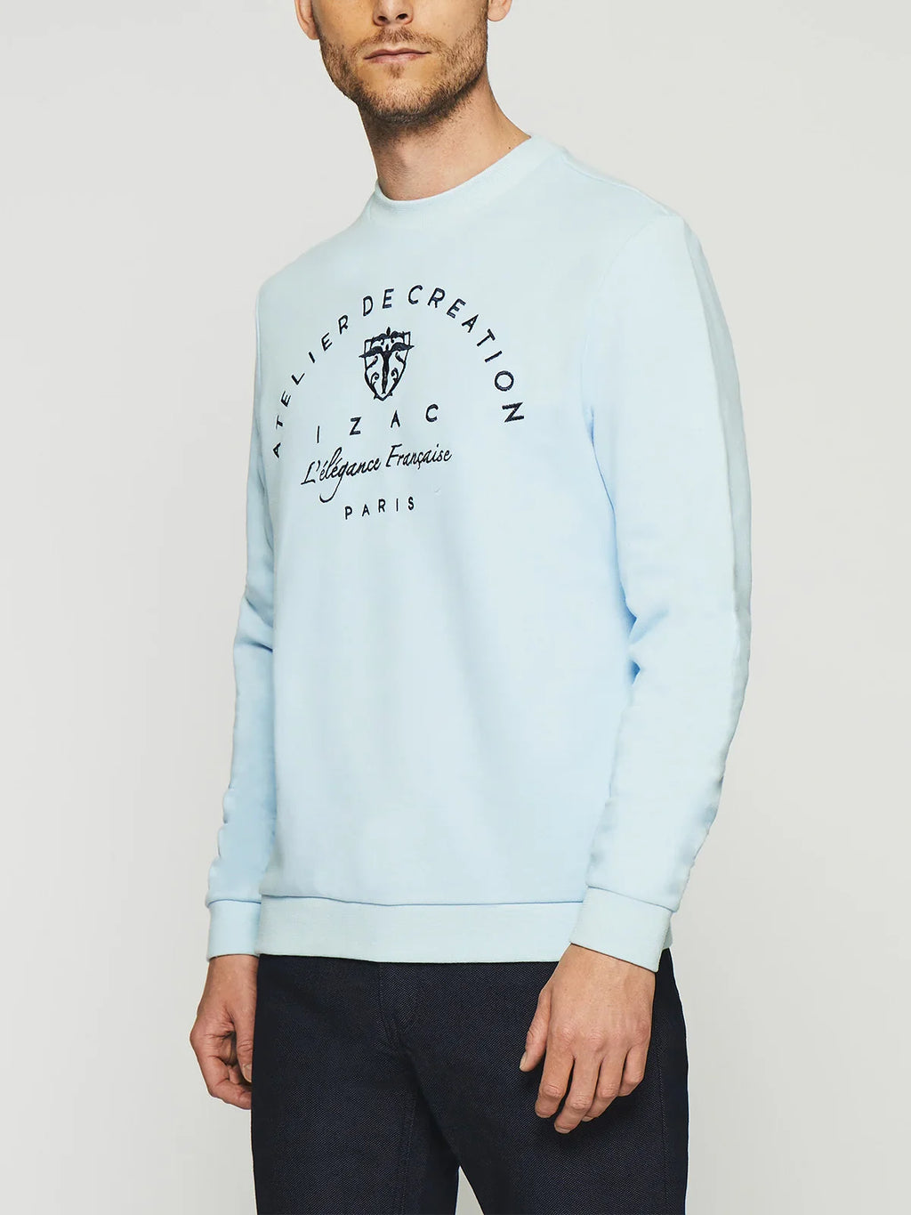 Sweat à broderie ciel SWDURAN - IZAC