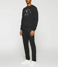 Sweat à broderie noir SWDURAN - IZAC