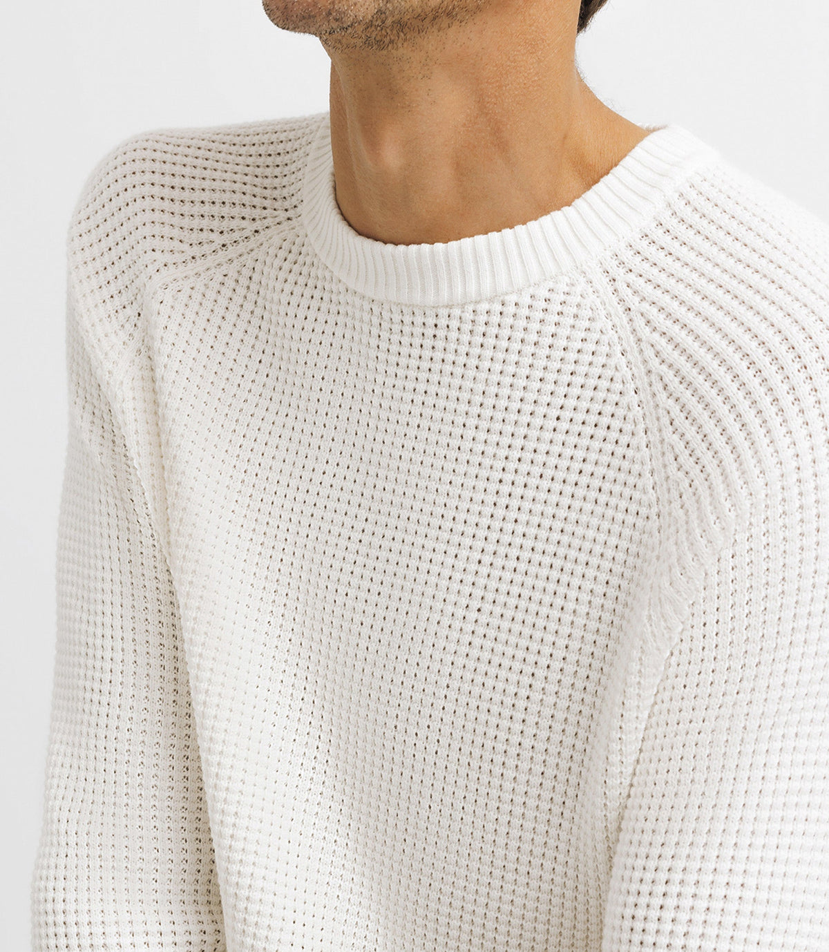 Pull col rond écru - IZAC