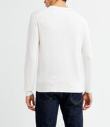 Pull col V blanc - IZAC