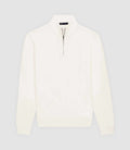 Pull col demi zip blanc - IZAC