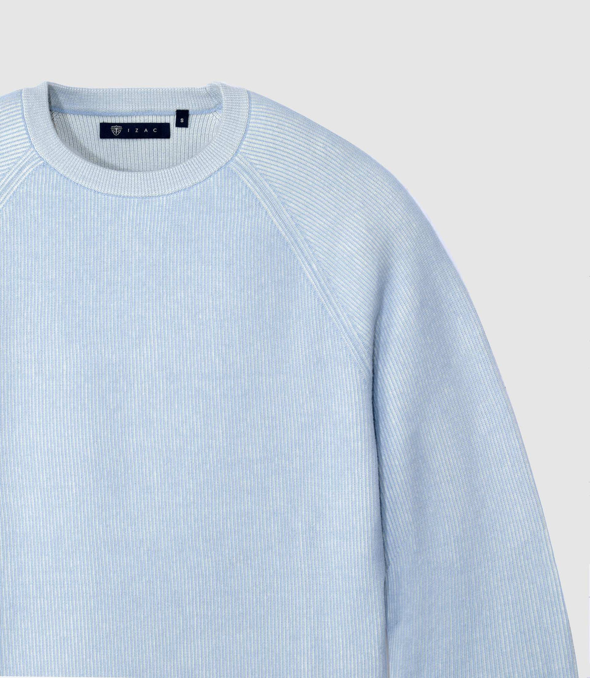 Pull col rond ciel - IZAC