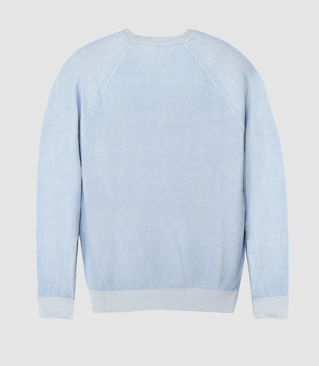 Pull col rond ciel - IZAC