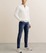 Gilet zippé col chemise écru - IZAC